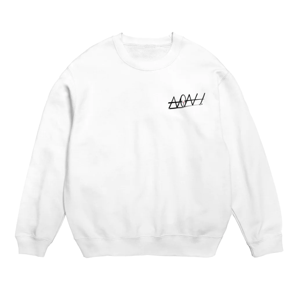 126.comのノアさん公認デザインワンポイント Crew Neck Sweatshirt