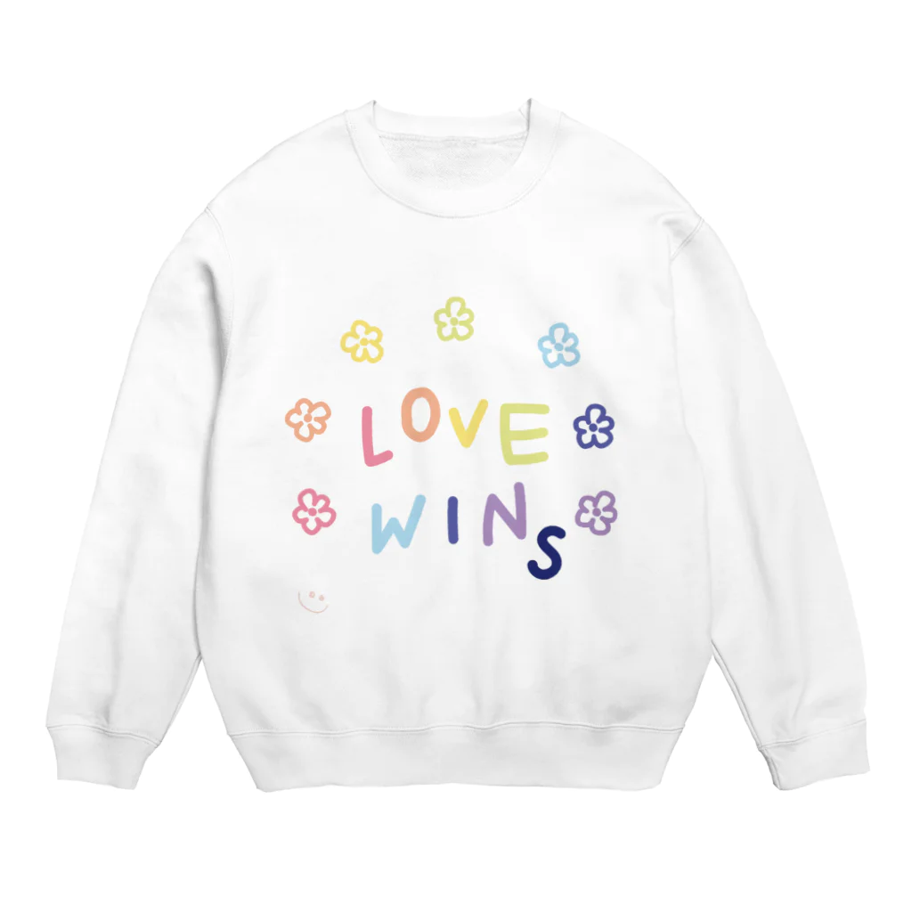 島民のlove wins! we are proud to celebrate our prides! Crew Neck Sweatshirt