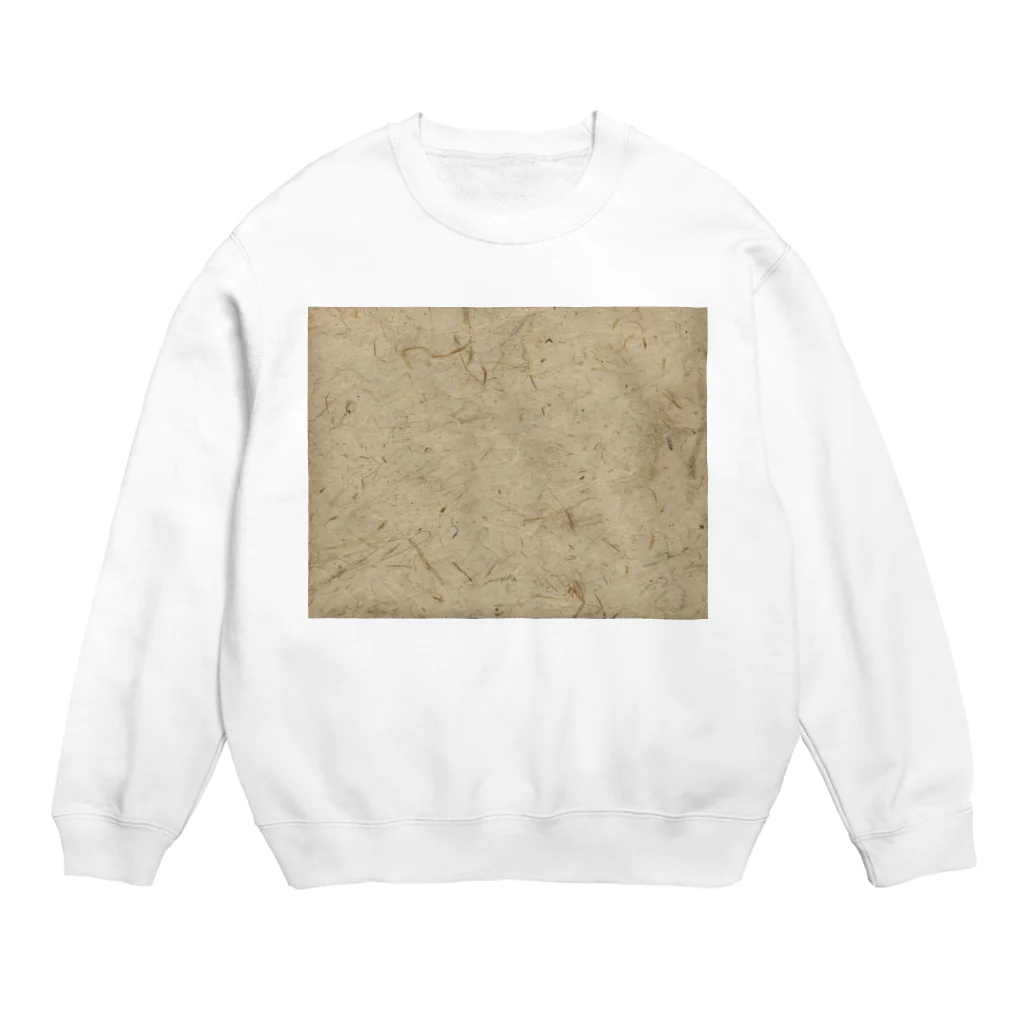 下田村の高級手漉き和紙 Crew Neck Sweatshirt