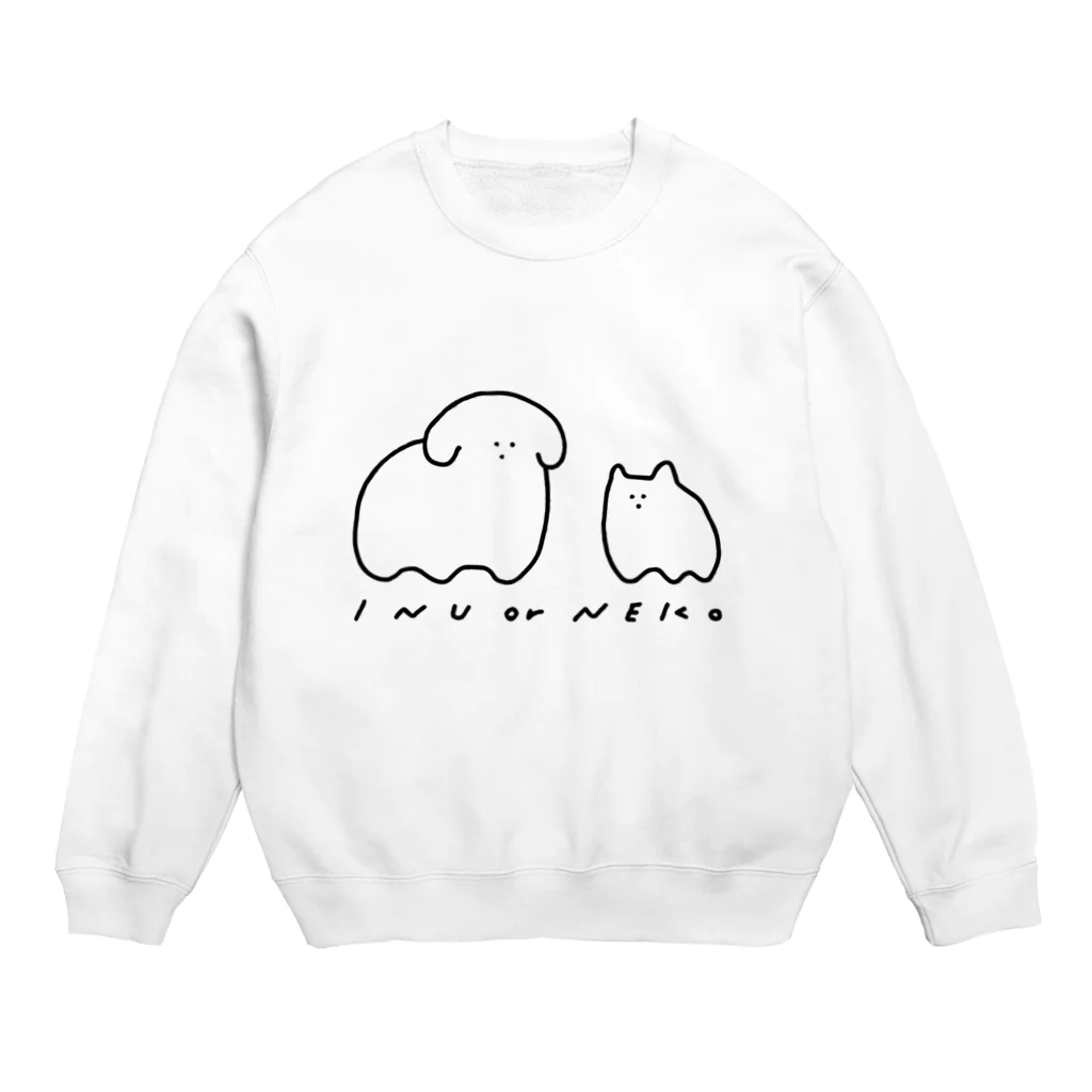 とってもかわいいショップのINU or NEKO Crew Neck Sweatshirt