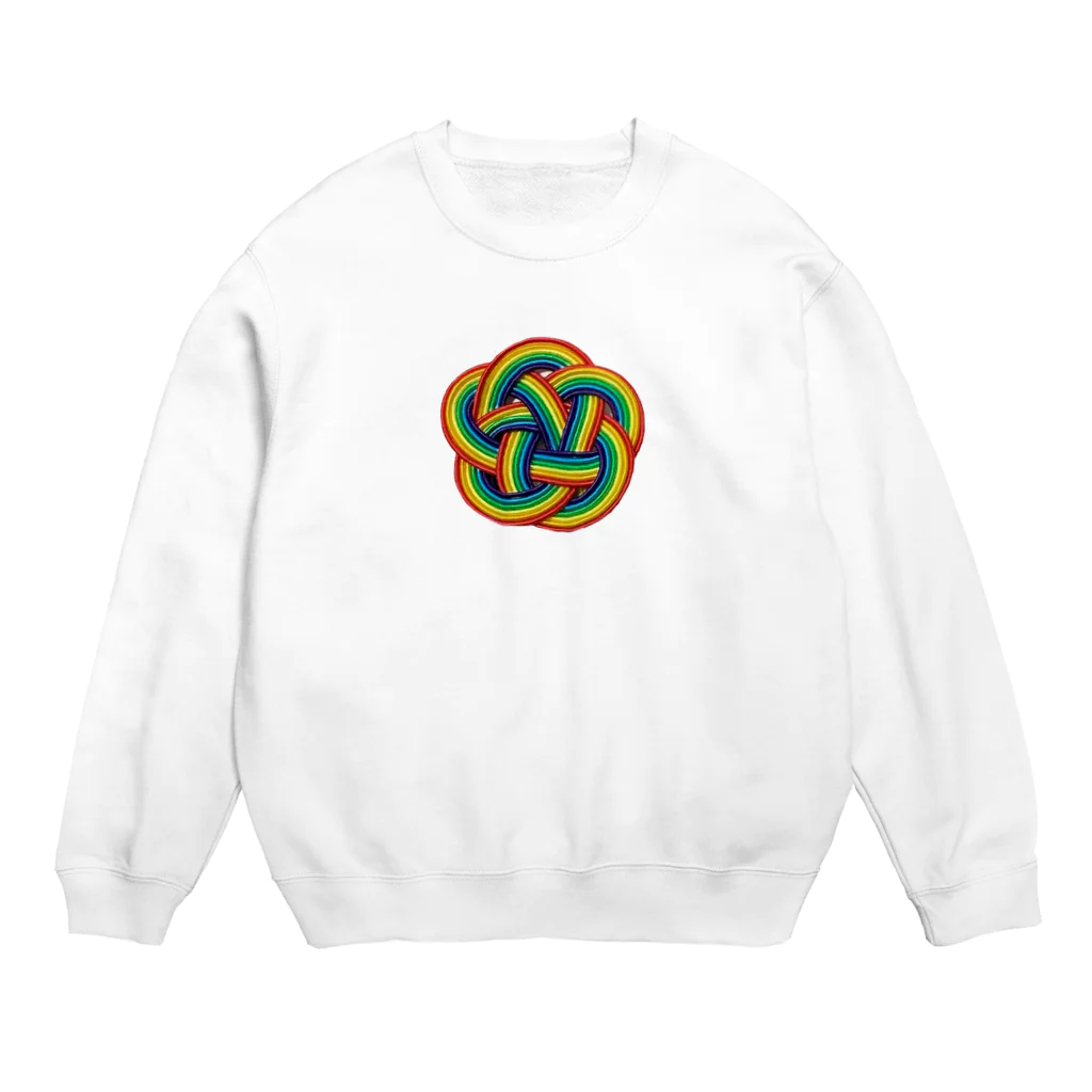 虹いろびより🌈の虹いろびより　水引　梅 Crew Neck Sweatshirt