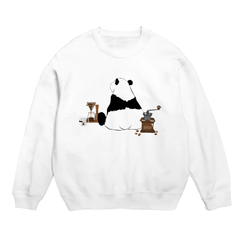 KaNaN〜パンダのドリップ待ちのパンダ🐼 Crew Neck Sweatshirt