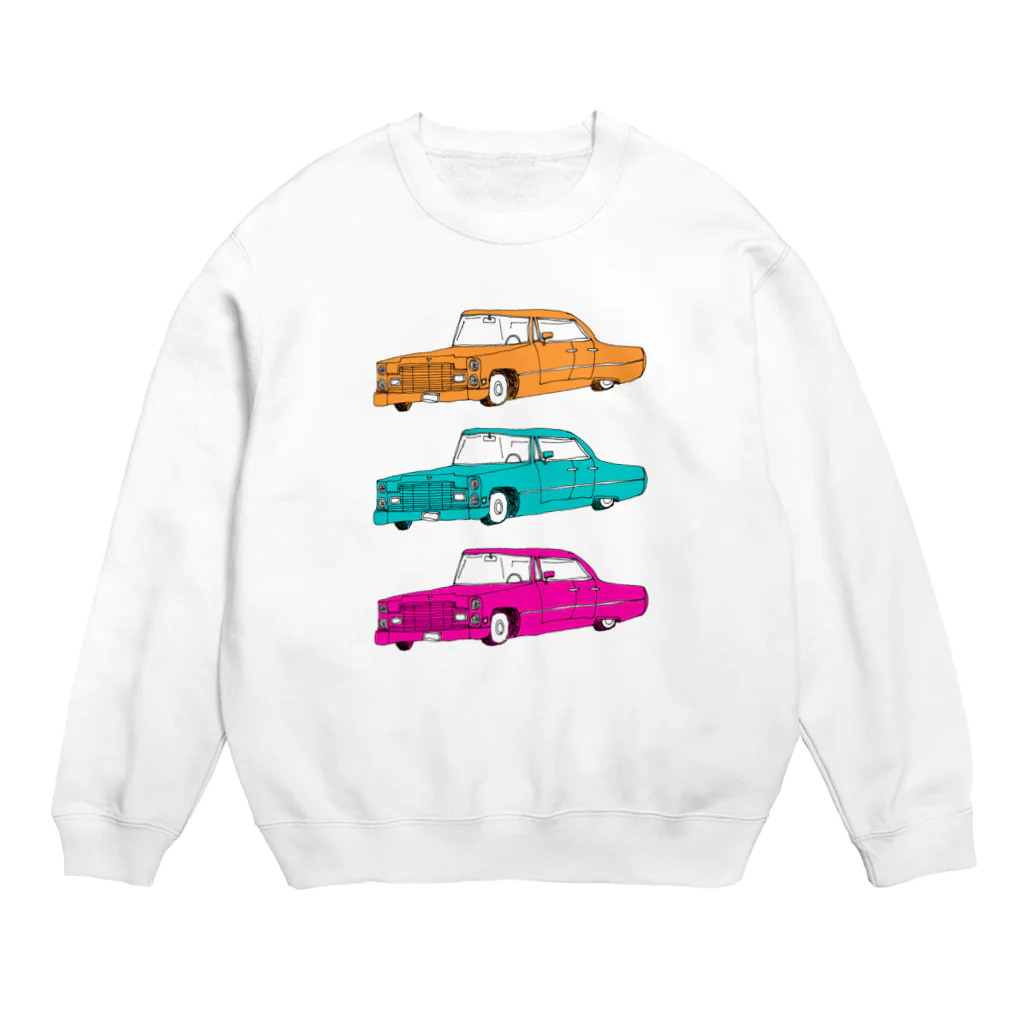 NIKORASU GOの外車外車外車 Crew Neck Sweatshirt