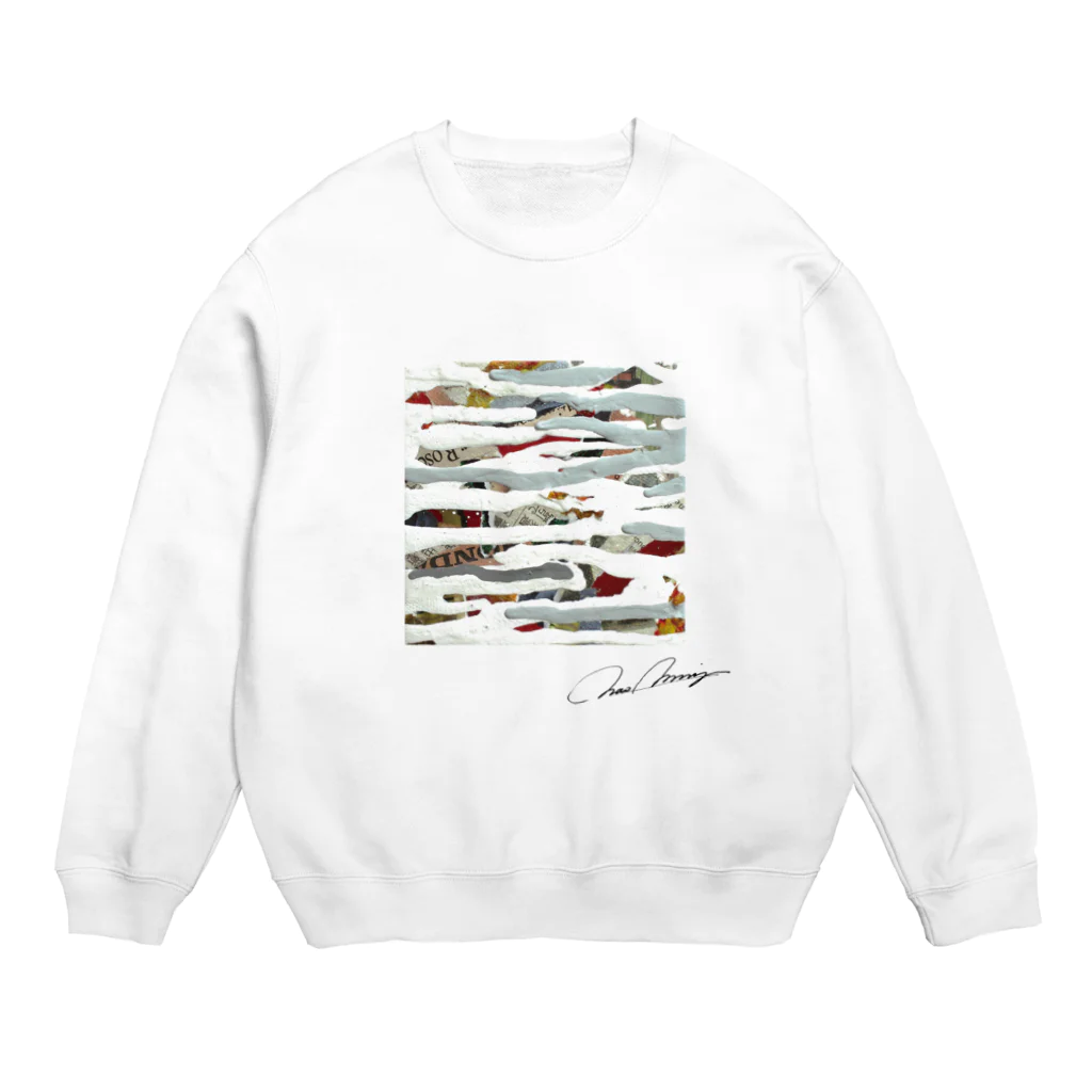 addfuns NAO MORIGOの時の隙間 ブロック バックロゴマーク無し Crew Neck Sweatshirt