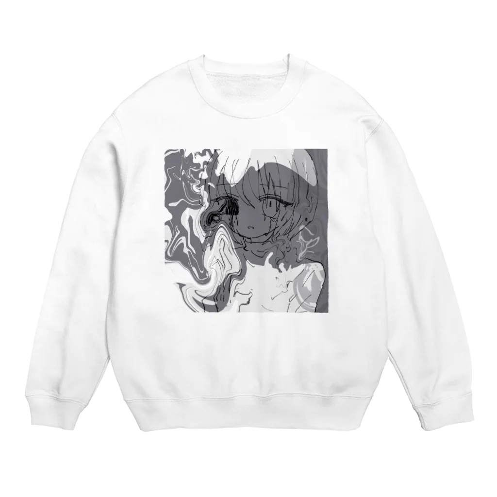 あくむ病院の冥　渦渦渦々、 Crew Neck Sweatshirt