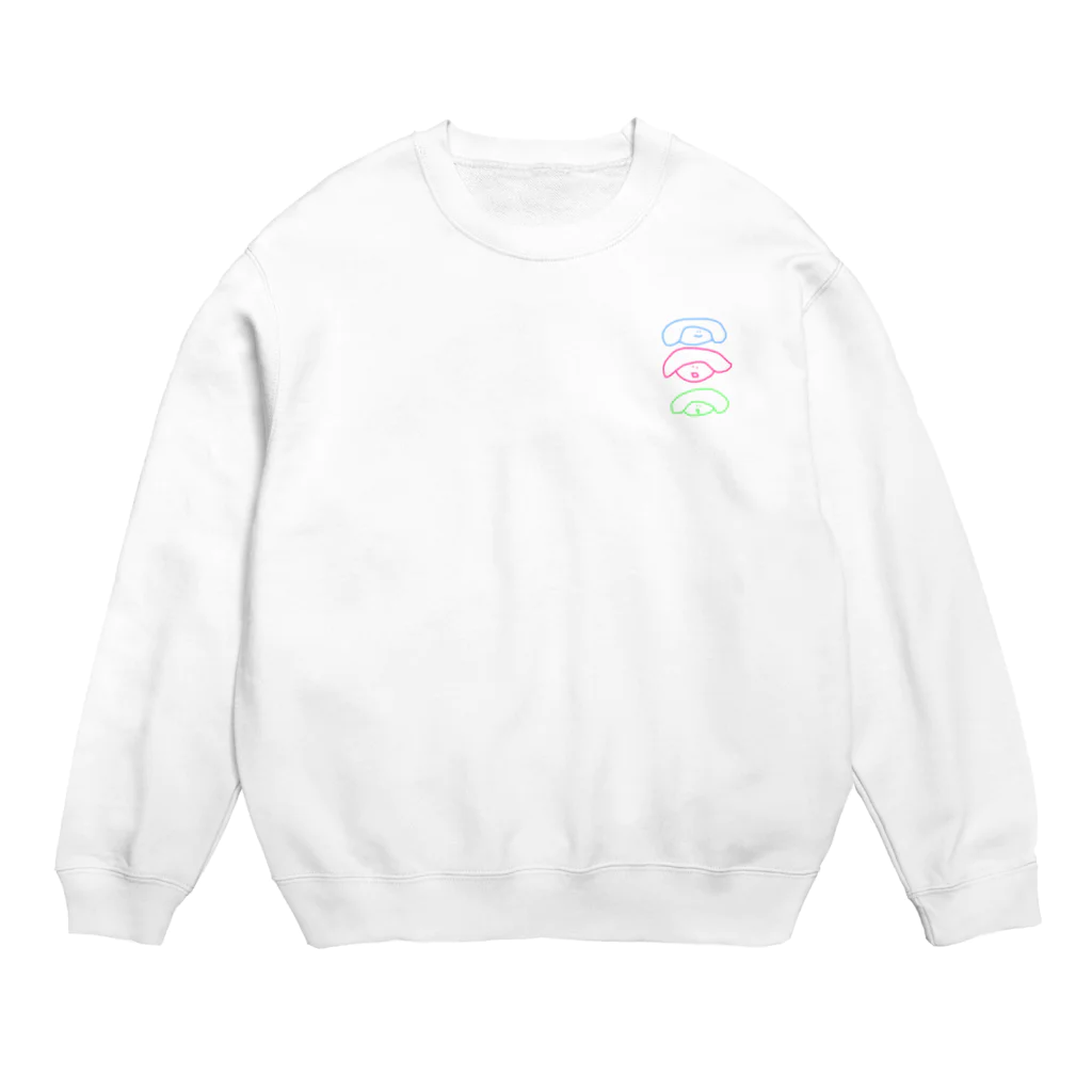 anchanのかみのけおおこカラフルシリーズ Crew Neck Sweatshirt