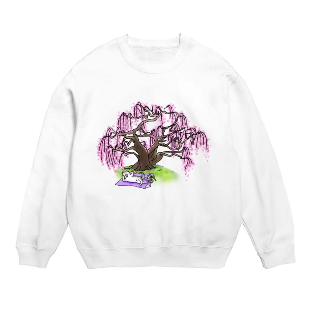 A-Katzelの花咲か爺さんの犬 Crew Neck Sweatshirt