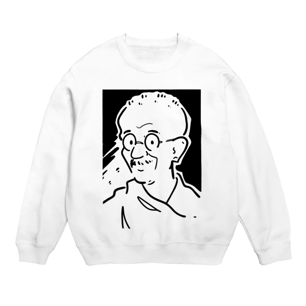 山形屋米店のマハトマ・ガンディー(Mahatma Gandhi) Crew Neck Sweatshirt