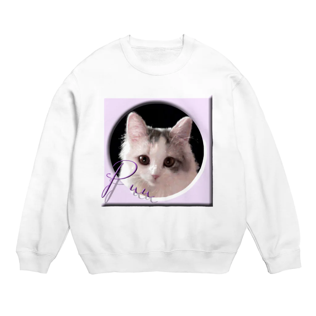 ぬくもふ屋　【猫 犬の似顔絵描き】のPuu Crew Neck Sweatshirt