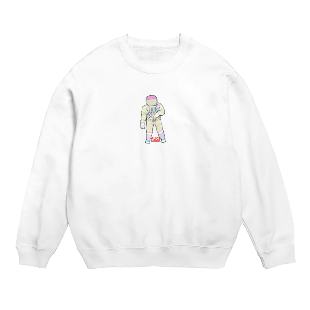 ALICE GOODS           の宇宙飛行士03 Crew Neck Sweatshirt