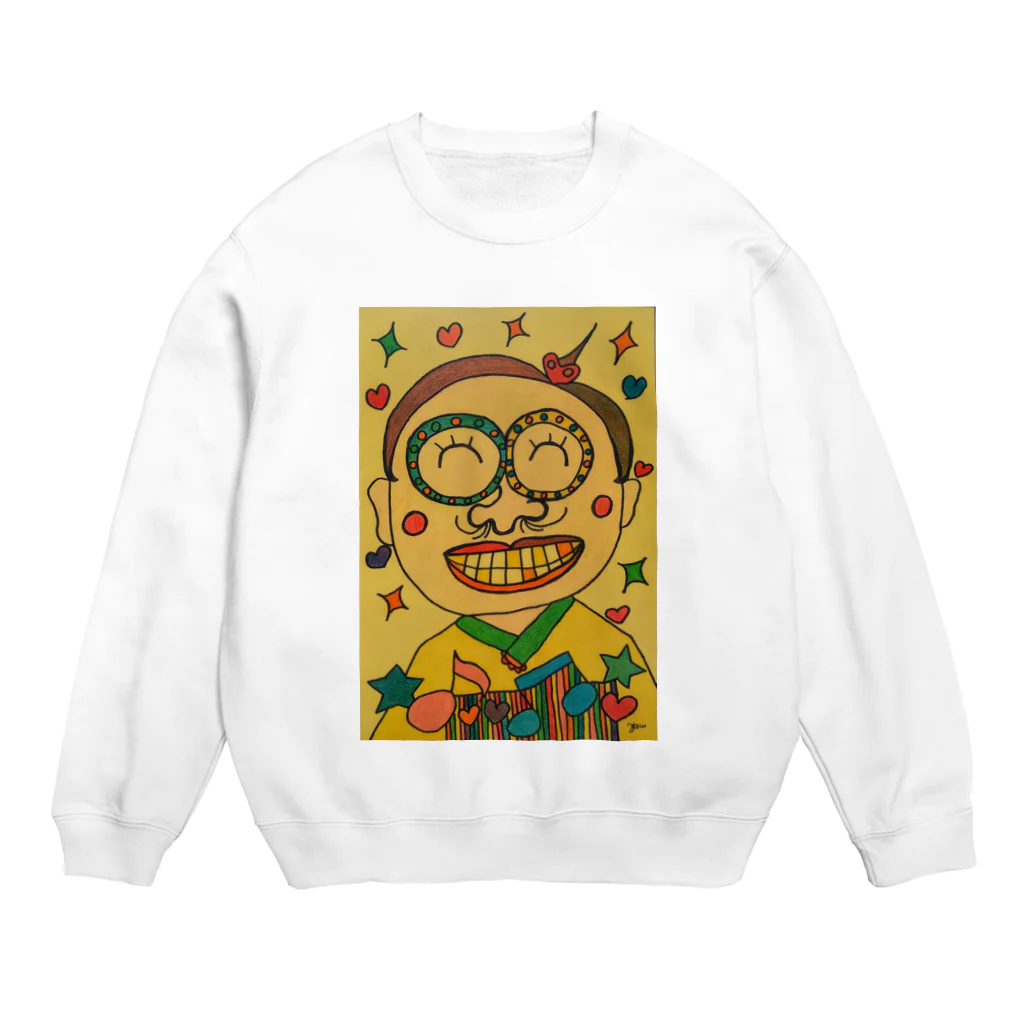 hanageyasuyoのこんにちは鼻毛さん Crew Neck Sweatshirt