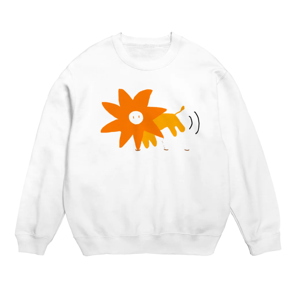 なぞなぞのたてがみ車輪ライオン Crew Neck Sweatshirt