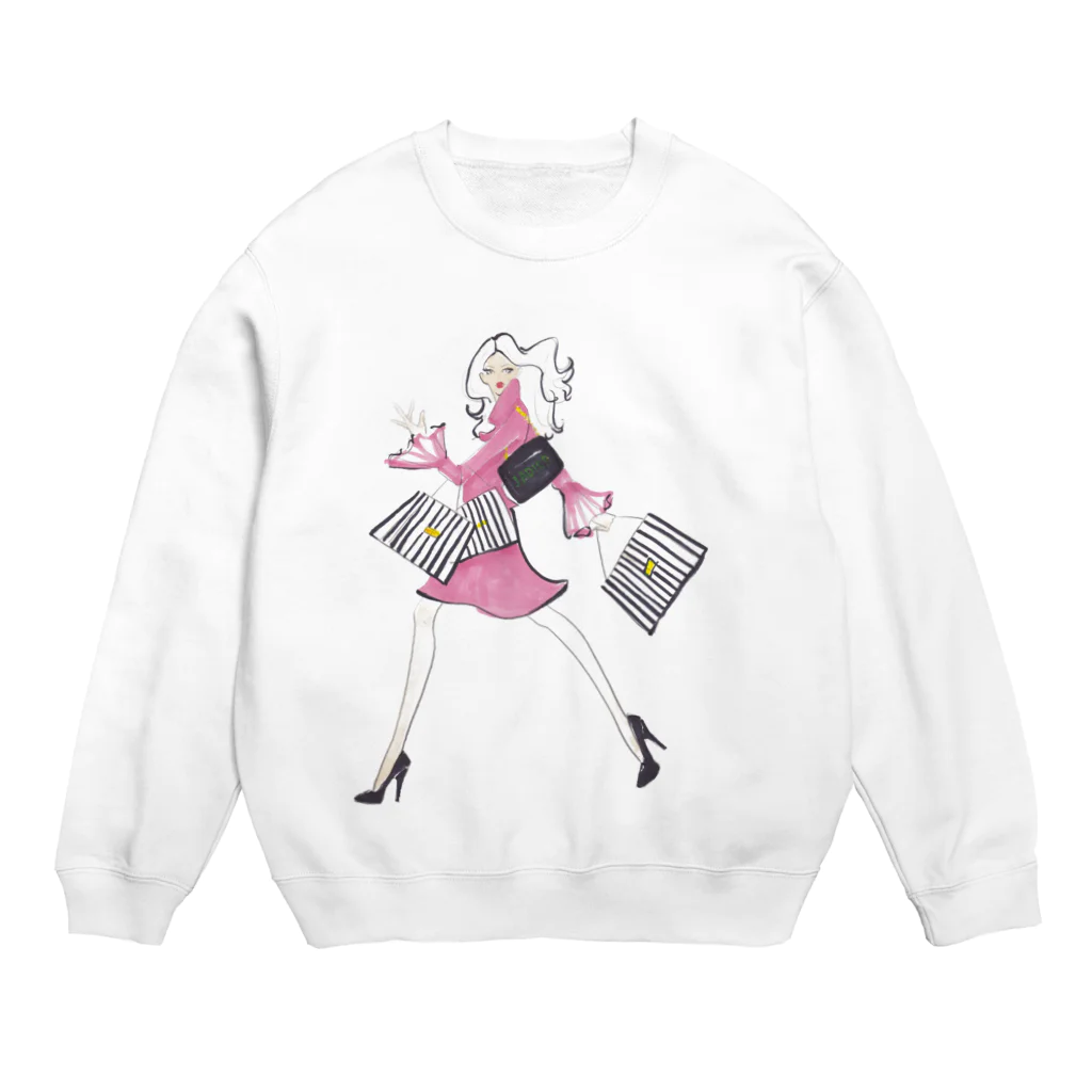 Jojo Yan | A Fashion Illustratorのいっぱい買い物しようその２ Crew Neck Sweatshirt