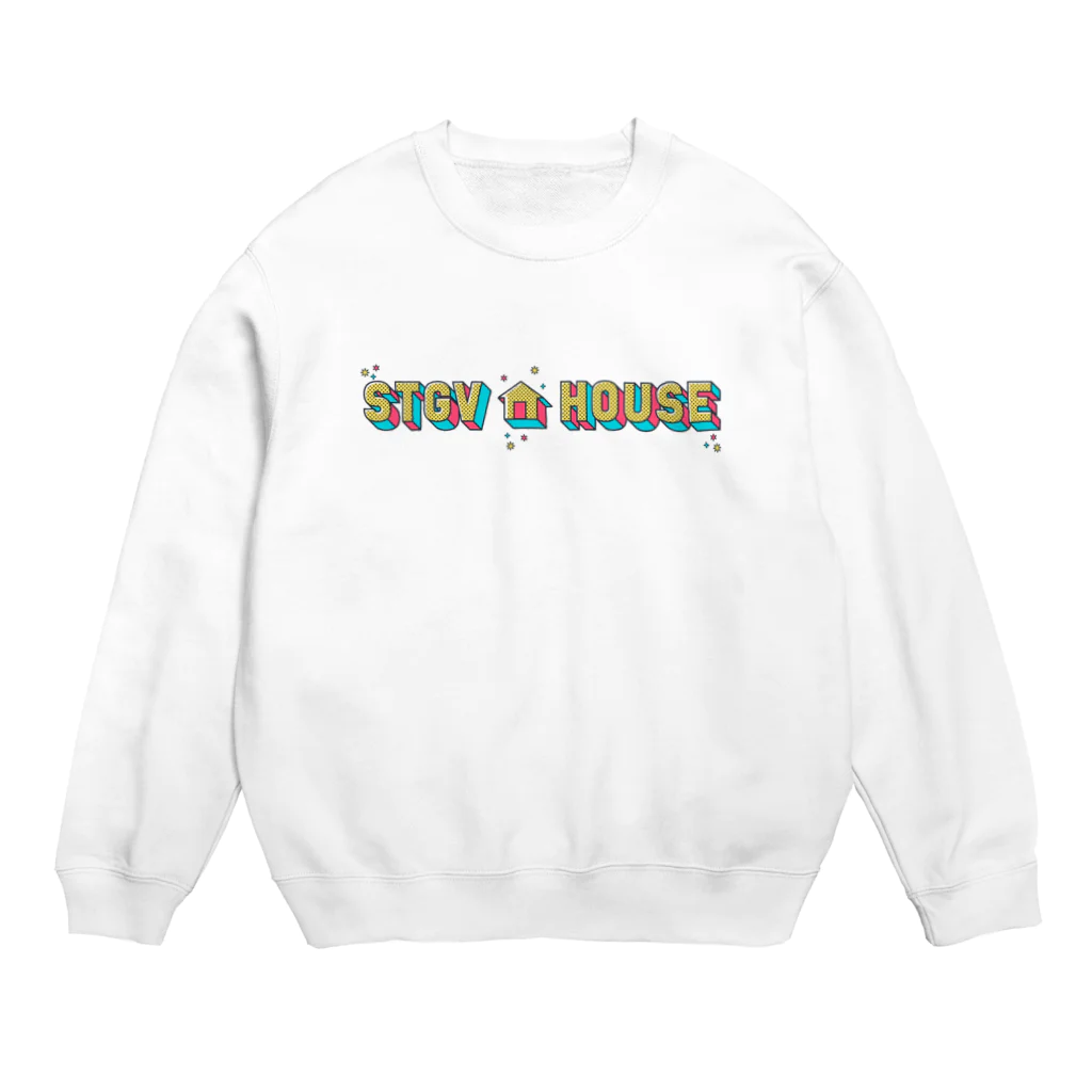 🎸大分県シンガーソングライター4人組『STGV』公式グッズ🎤のSTGV🏠HOUSE Crew Neck Sweatshirt