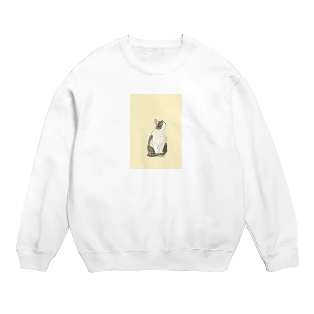 あとりえのいつもの猫さん Crew Neck Sweatshirt