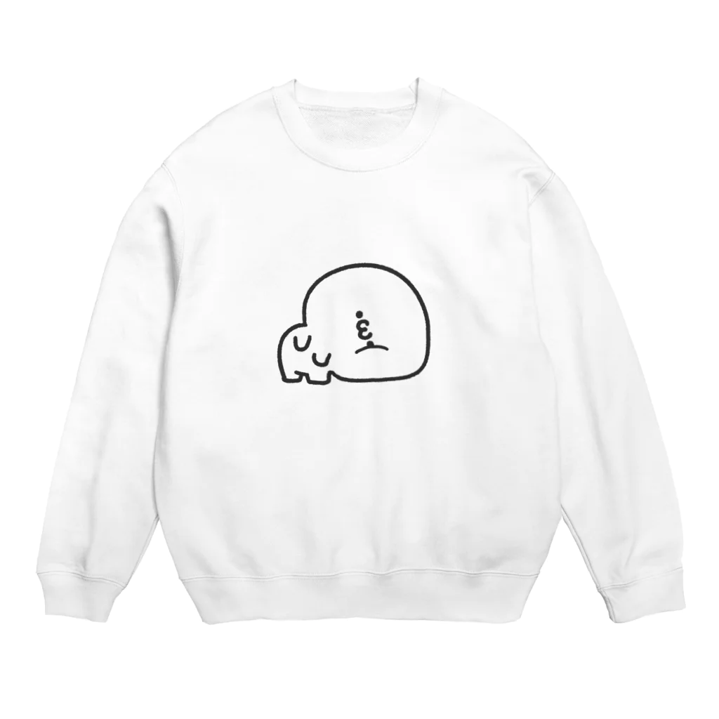 satokichi（短足ちゃん）の短足ちゃん（はて？） Crew Neck Sweatshirt