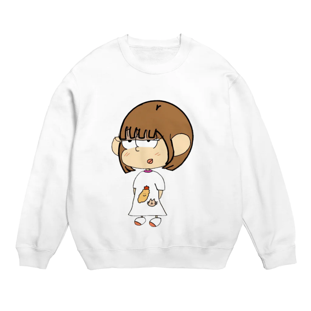 Bob'sのかすちゃんグッズ Crew Neck Sweatshirt