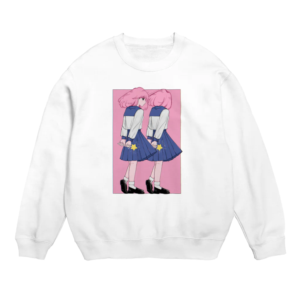 午前3時(3:00am)SHOP🍒のセーラー服の魔法少女🪄 Crew Neck Sweatshirt