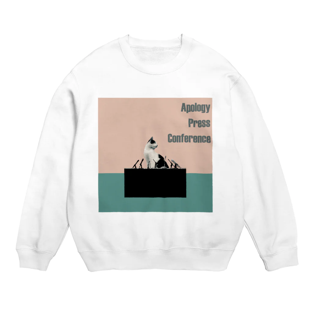 mochyの謝罪会見 Crew Neck Sweatshirt