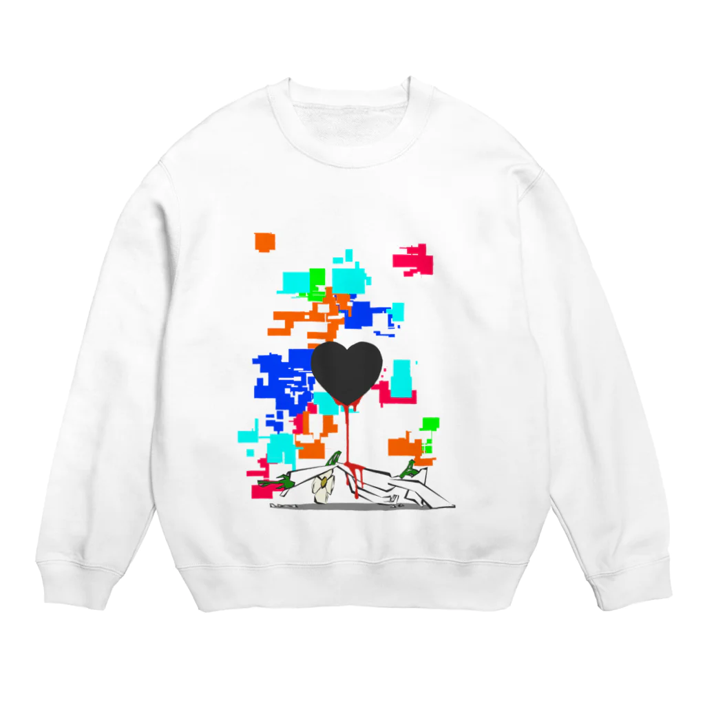 花瓶の疑問の見えない恐怖 Crew Neck Sweatshirt