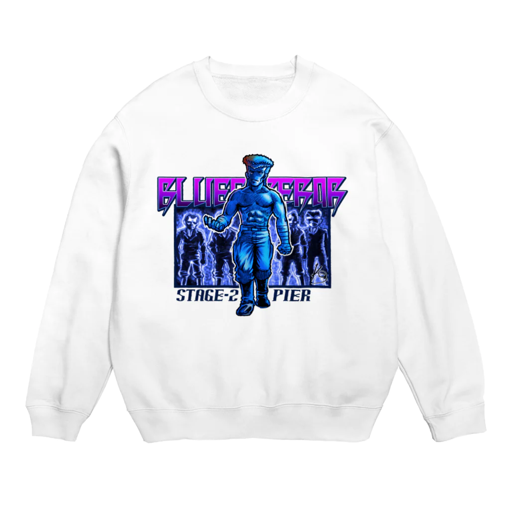 Kon-ART グッズショップのBLUE Emperorシンジ Crew Neck Sweatshirt