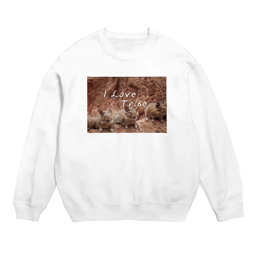 ミラくまのI LOVE Tribe Crew Neck Sweatshirt