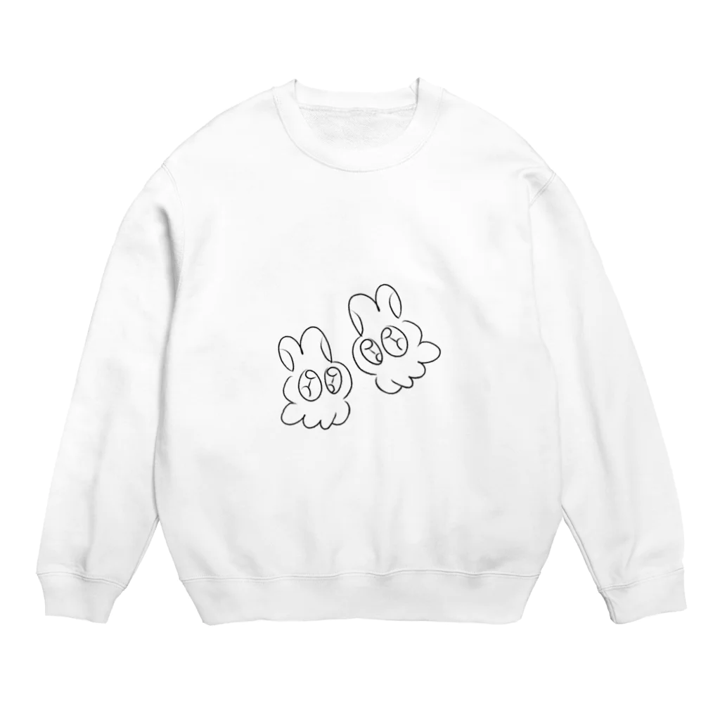 カワウソ工房のうさぎくらげ Crew Neck Sweatshirt