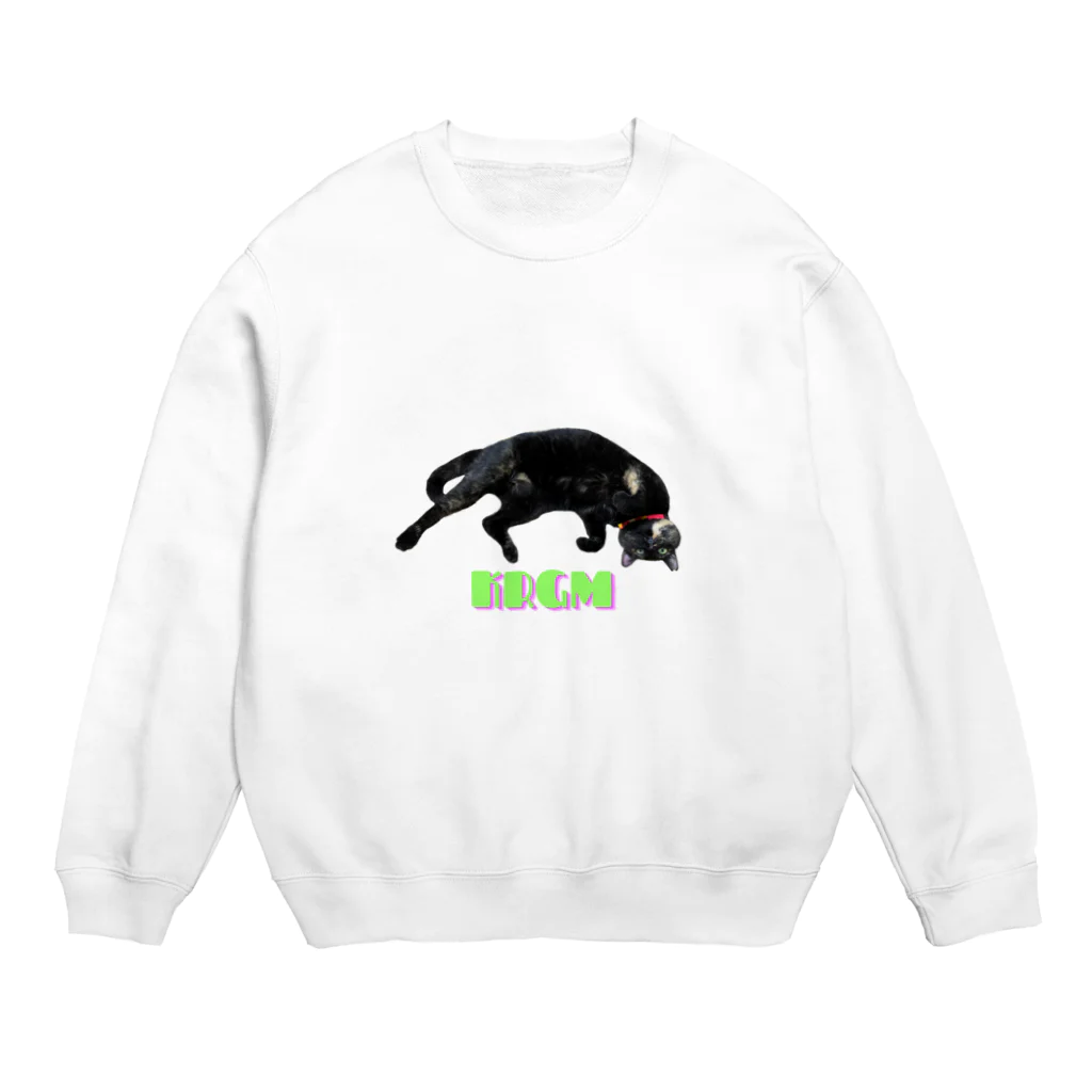 リピネのなでてくれ～くろごまちゃん Crew Neck Sweatshirt