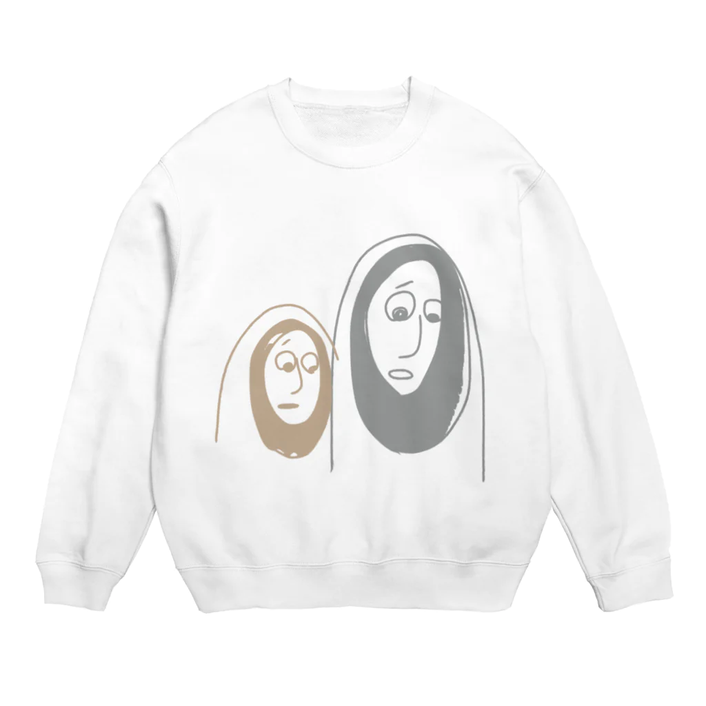 月河ナイのかわいそうなものを見るふたり Crew Neck Sweatshirt