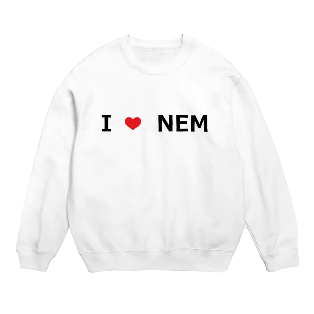 BBdesignのI Love NEM Crew Neck Sweatshirt