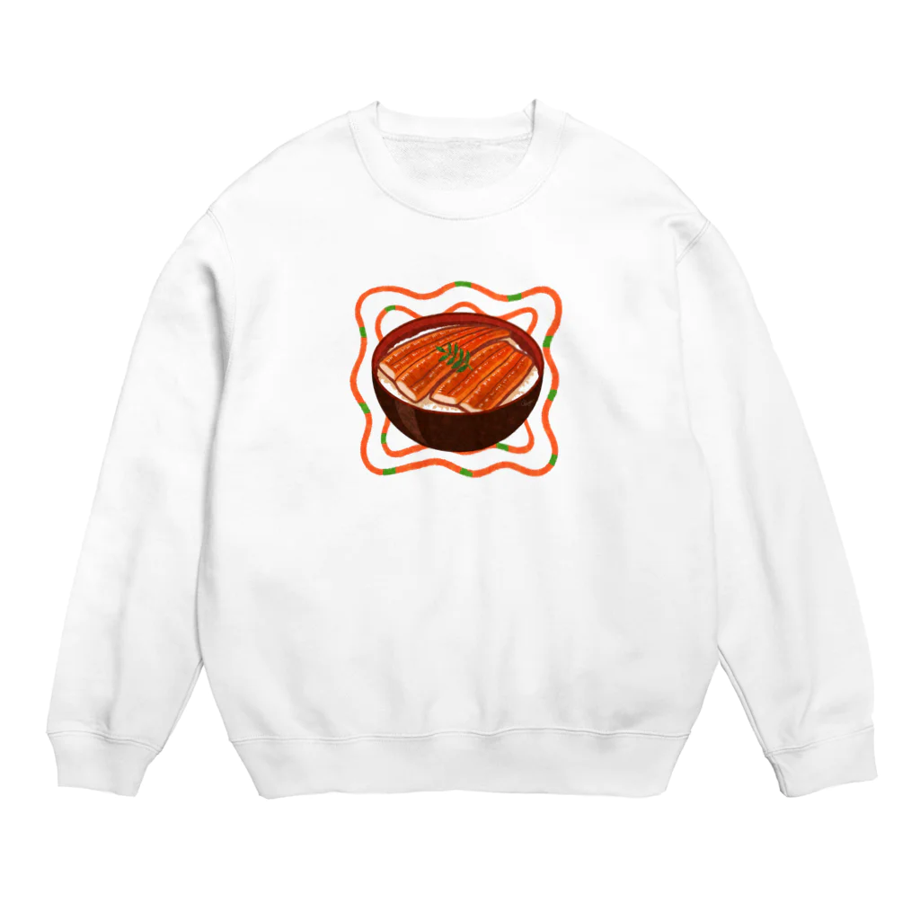 オカユのうな丼 Crew Neck Sweatshirt