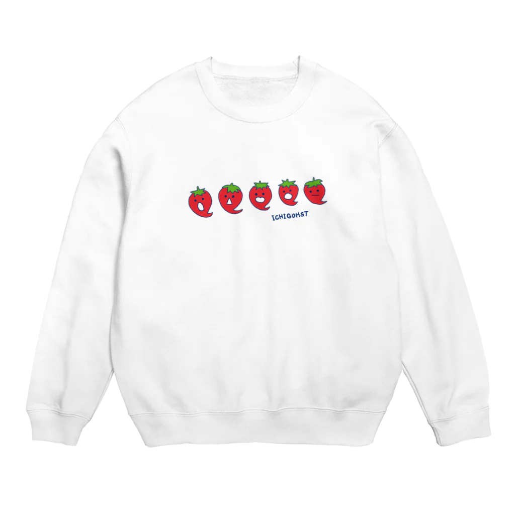 tafu tafuのイチゴースト Crew Neck Sweatshirt