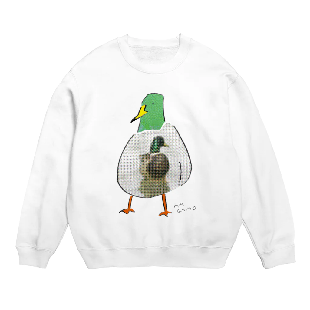 TORISUKI（野鳥・鳥グッズ）のカモかもしれない Crew Neck Sweatshirt