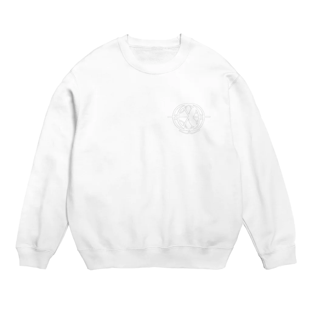 TAKETOYO新体操クラブのTAKETOYO新体操クラブ　ホワイトロゴ Crew Neck Sweatshirt