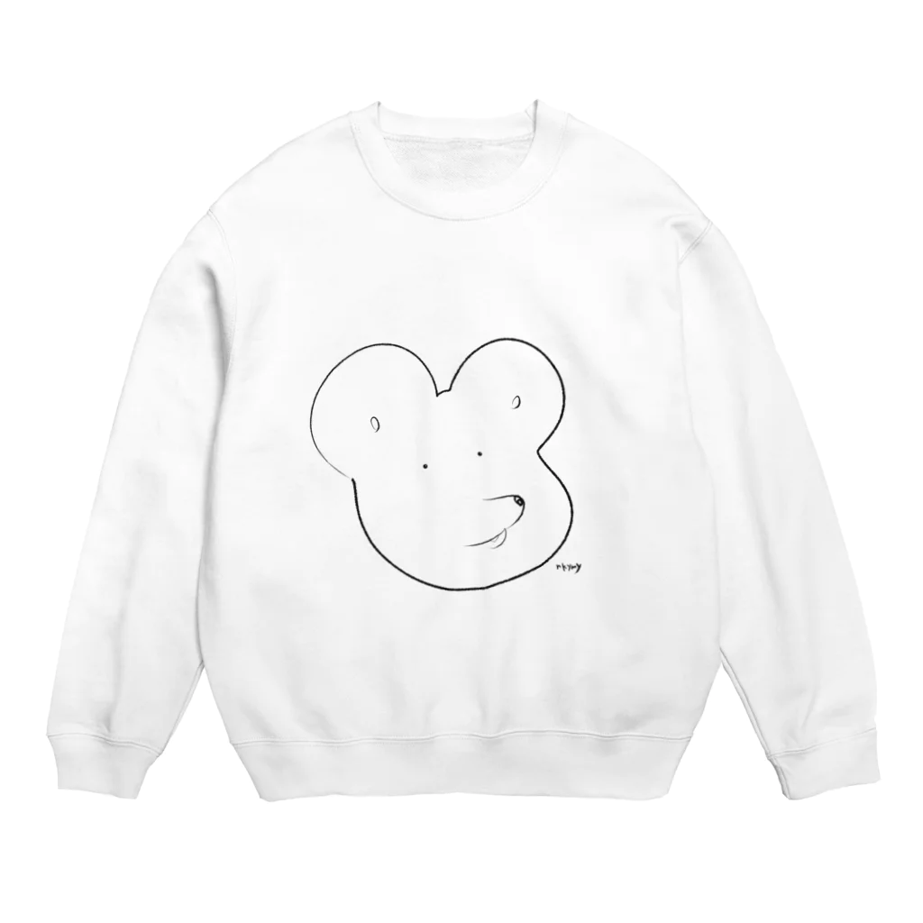 nkymyのおとぼけネズミ Crew Neck Sweatshirt