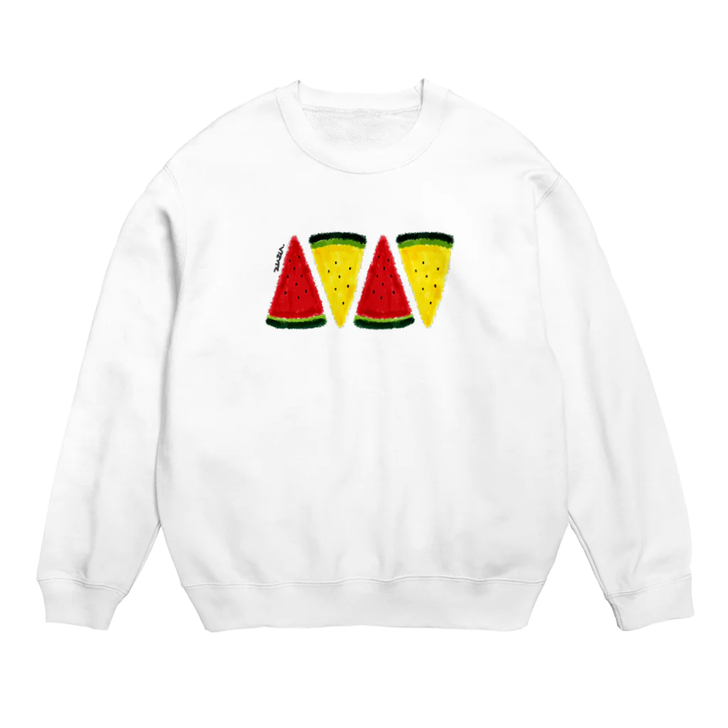 suisuiのスイカ Crew Neck Sweatshirt