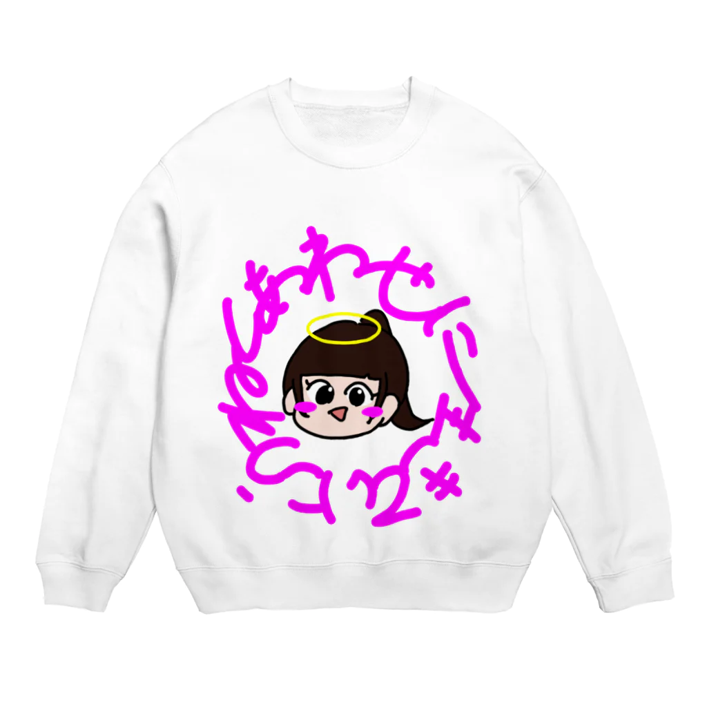 ぽに子世界観の天使ぽに子 Crew Neck Sweatshirt