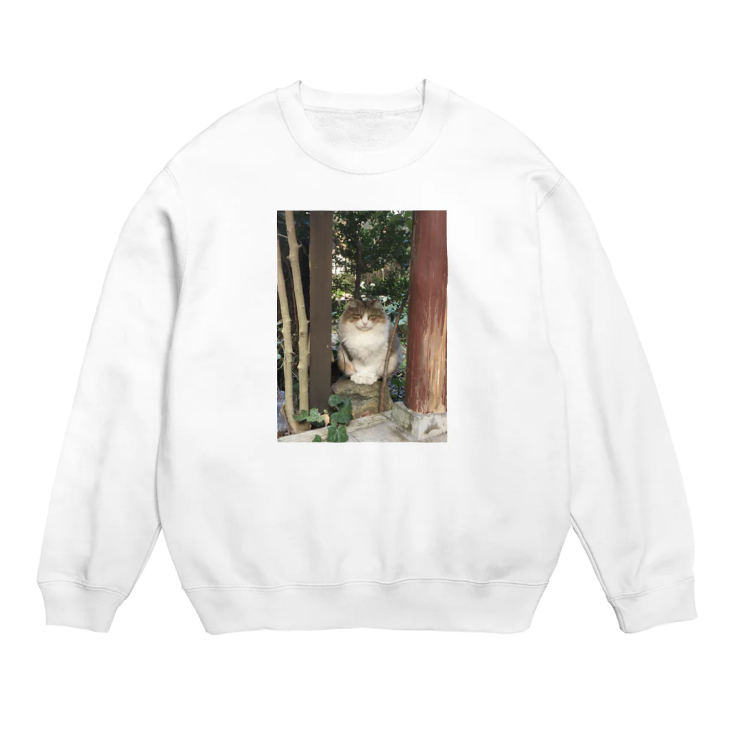 PLANET OF CATS ねこの惑星のmofuneco4 Crew Neck Sweatshirt