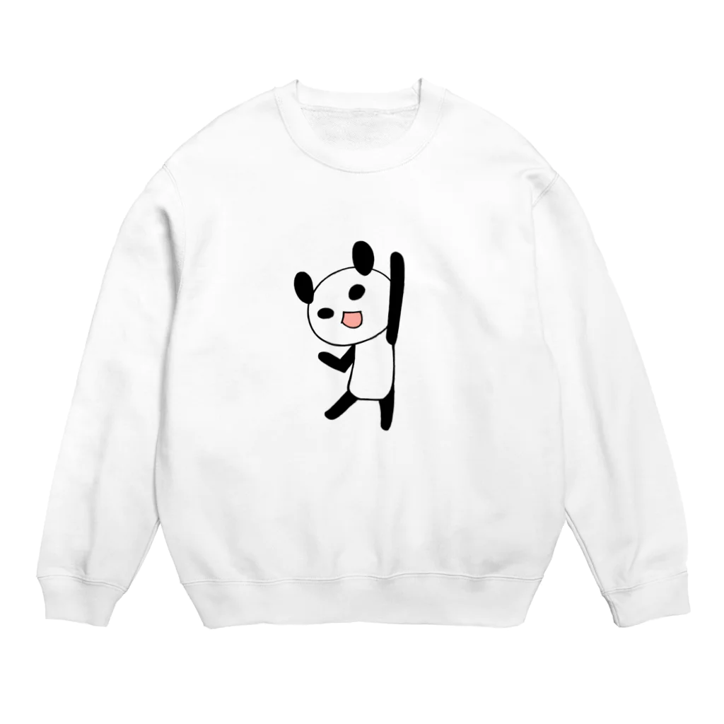 Tea Drop Sのやる気に満ちたパンダ Crew Neck Sweatshirt