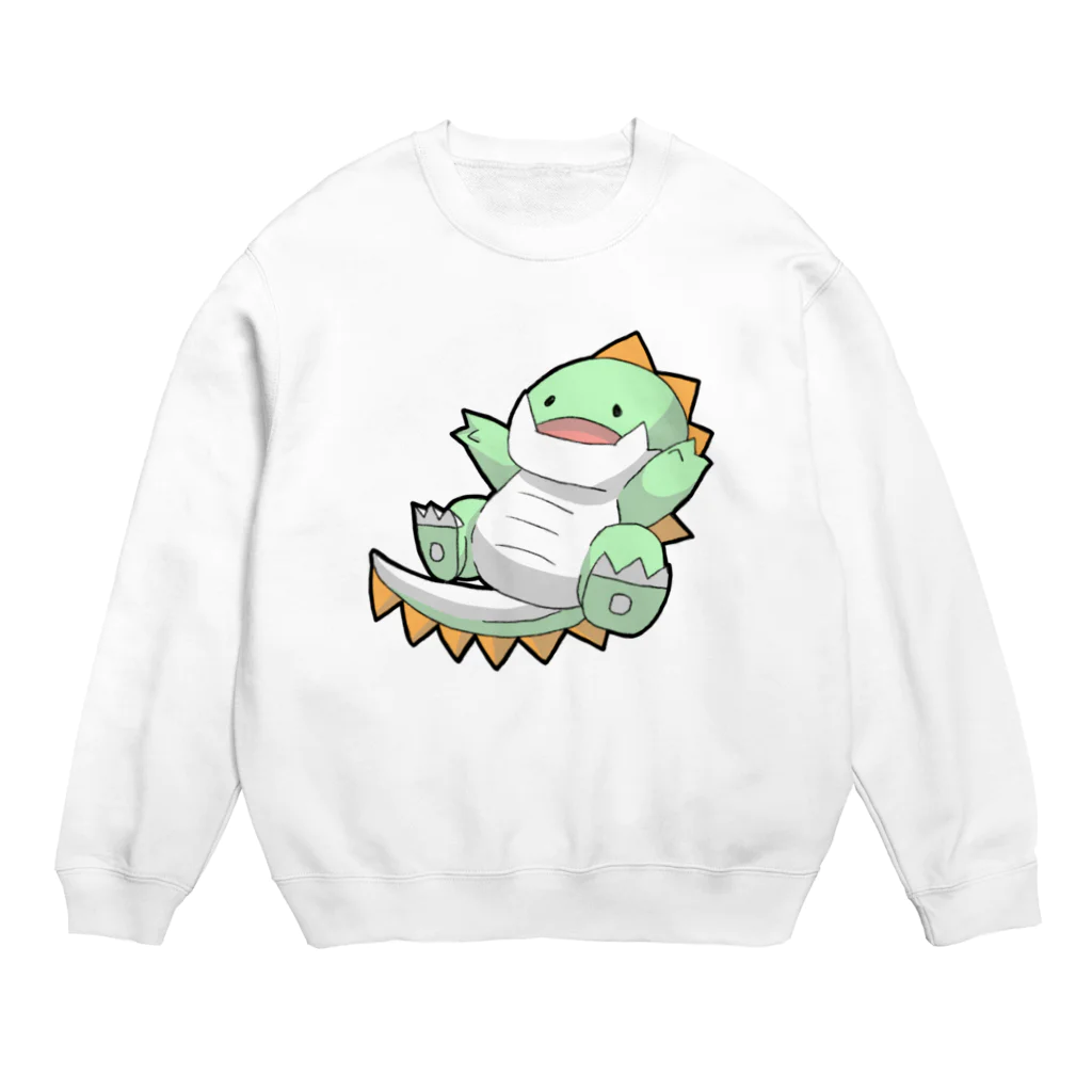 社畜ドラゴンのうれしいしゃちどら Crew Neck Sweatshirt