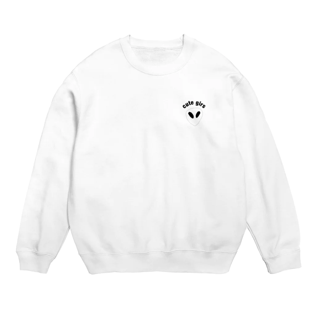 kurumi の👽cute girl👽 Crew Neck Sweatshirt