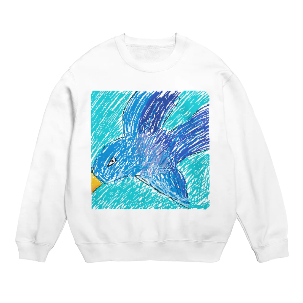 VTFFの頑張った鳥と雑に書いた鳥 Crew Neck Sweatshirt