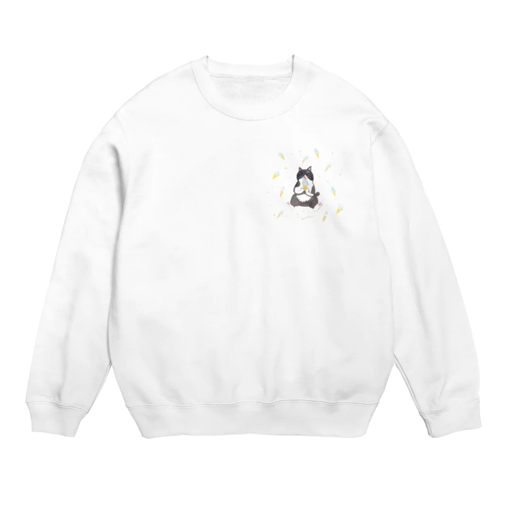 vagのソフトクリームあむあむ Crew Neck Sweatshirt