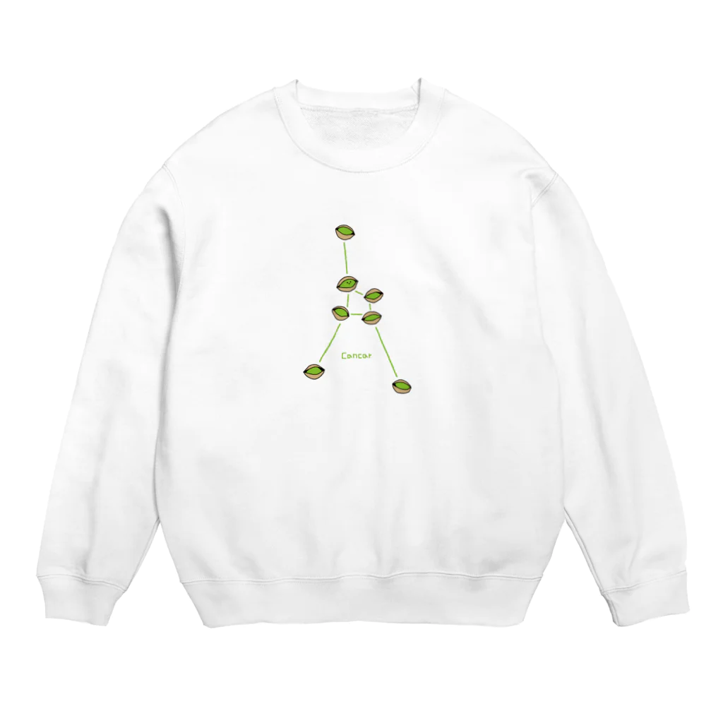 tafu tafuのピスターチオ／かに座 Crew Neck Sweatshirt