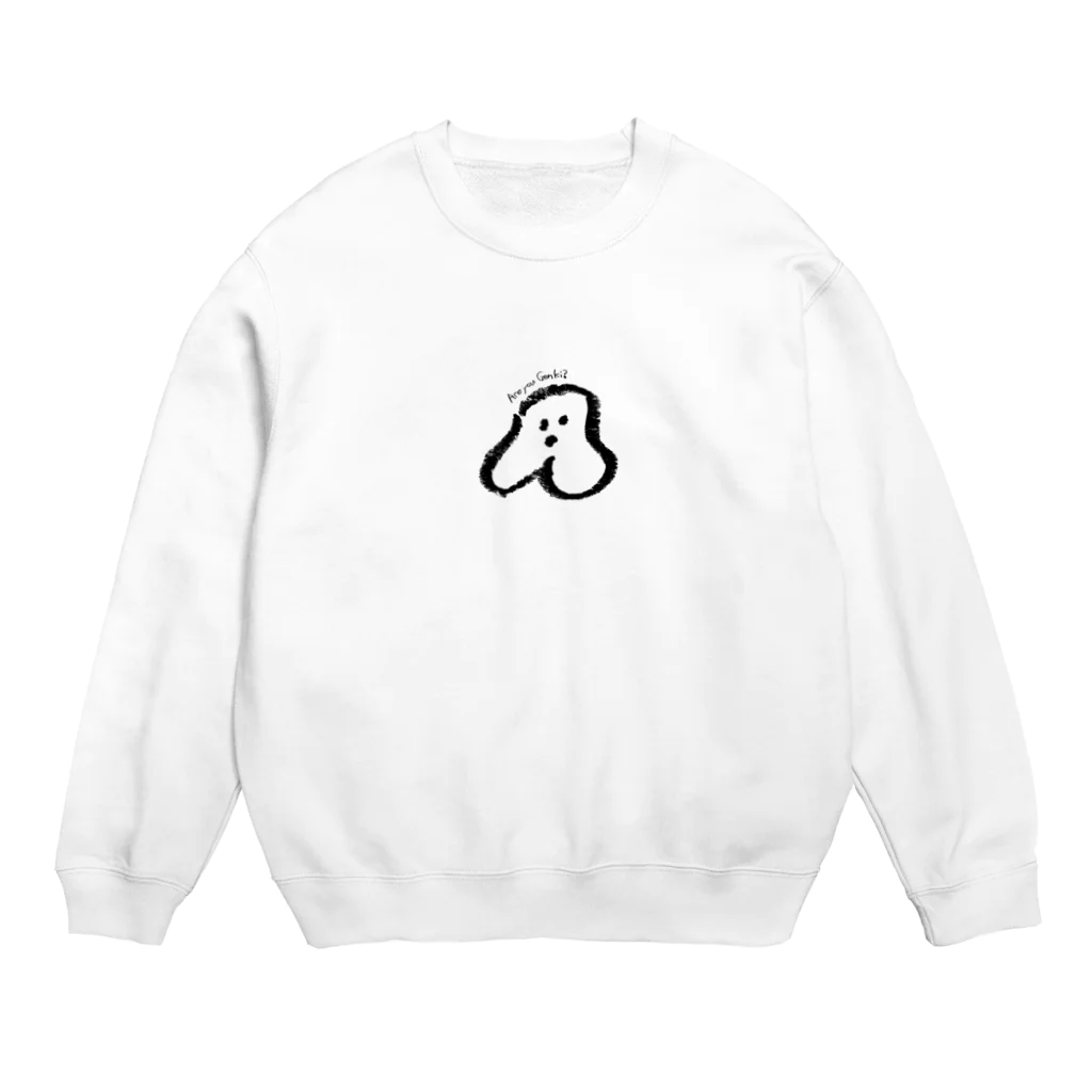 宿根ピーチのかにゅ (ほっぺの生き霊) Crew Neck Sweatshirt