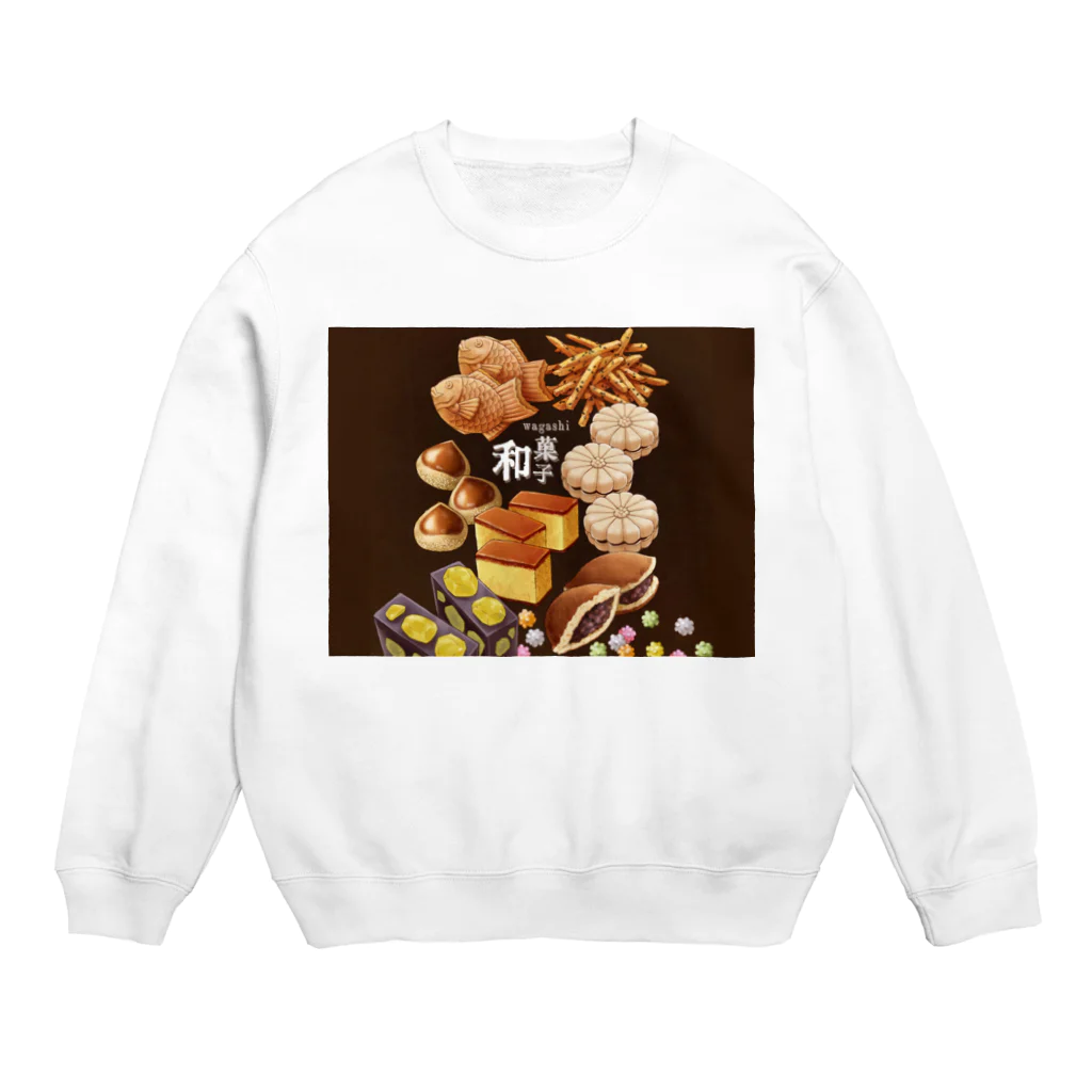 オペラの和菓子+2（文字有り） Crew Neck Sweatshirt