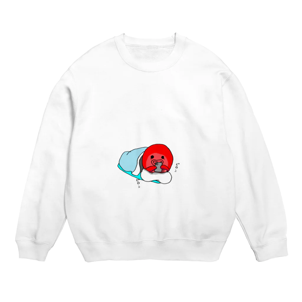 ももたこの寝るまでスマホタコ Crew Neck Sweatshirt