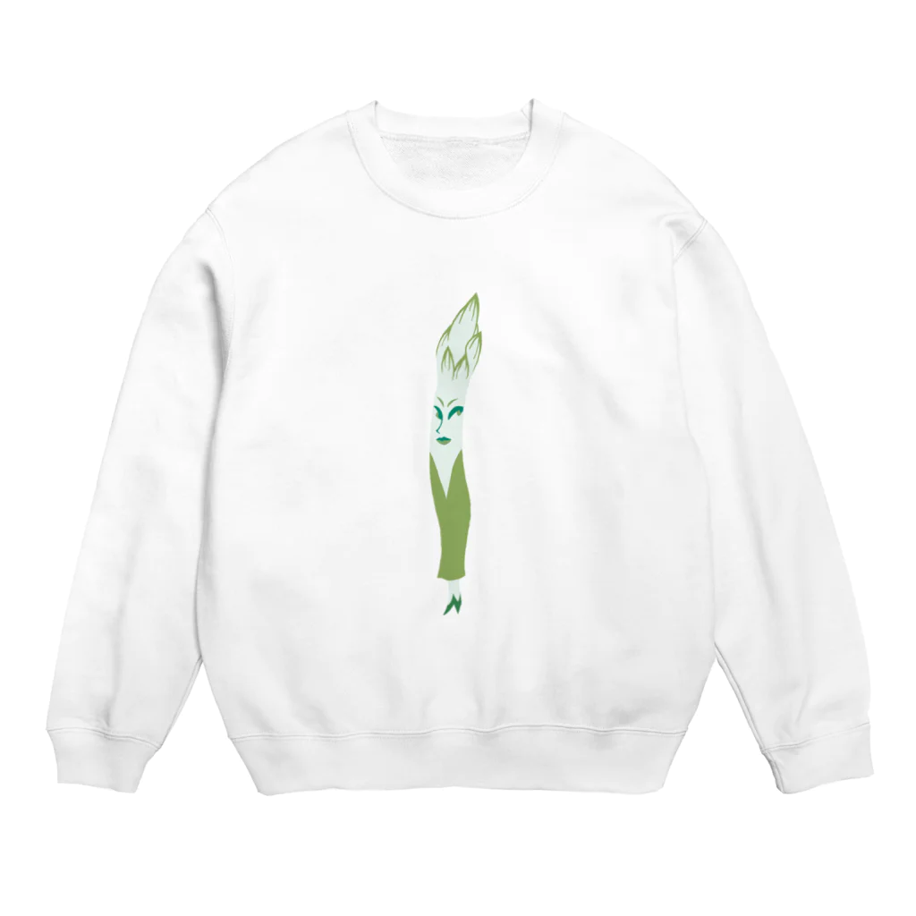 おじさんの気まぐれショップのアスねぇ Crew Neck Sweatshirt