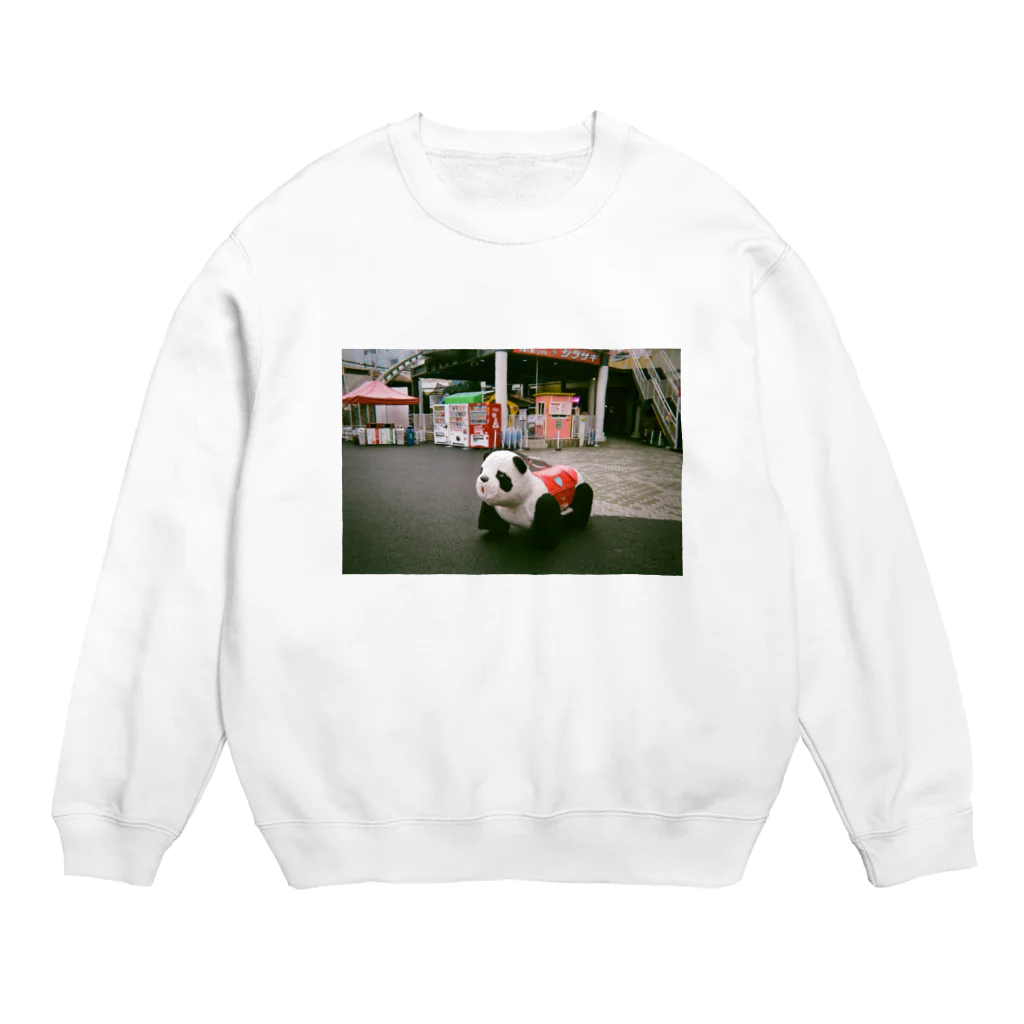 おむすびやさんのこどくなパンダ Crew Neck Sweatshirt