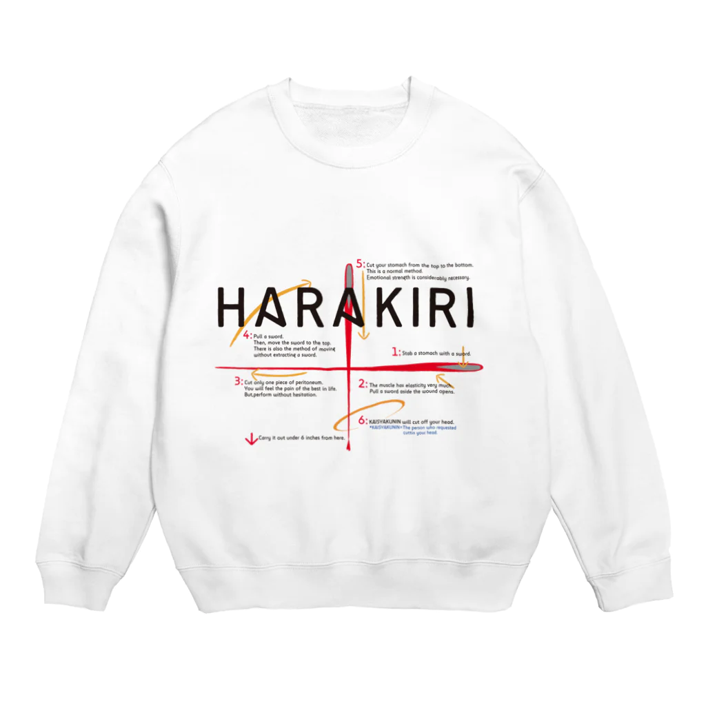 石田 汲の腹切りマニュアル Crew Neck Sweatshirt